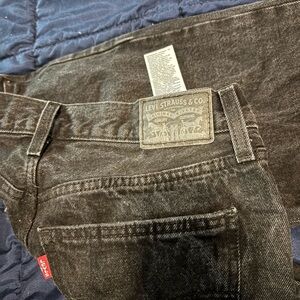 Levi's Black Straight Leg Jeans